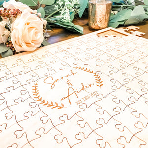 Wood Puzzle Guestbook - Bestseller