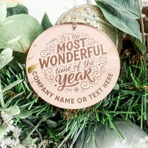 Engraved Logo Ornament
