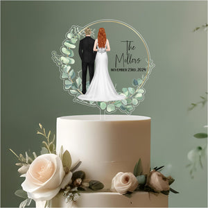 Bride and Groom Cake Topper