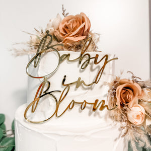 Baby in Bloom Cake Charm