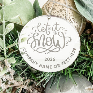Engraved Logo Ornament