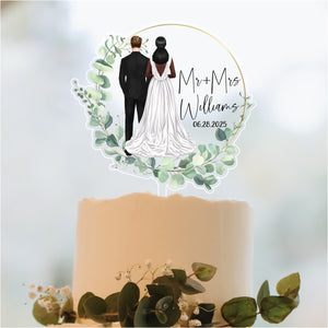 Bride and Groom Cake Topper
