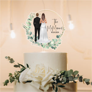 Bride and Groom Cake Topper