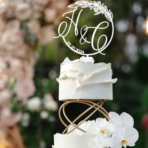 Wedding Initials Cake Topper