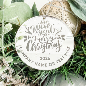 Engraved Logo Ornament
