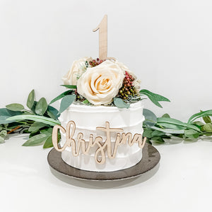 Name/Number Cake Charm