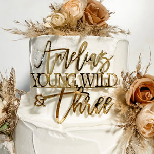 Young Wild & Three Cake Charm