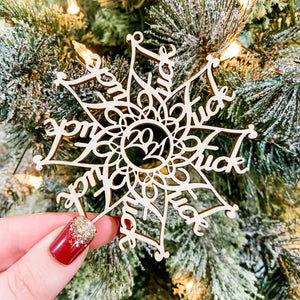 Fuck Flake Ornament