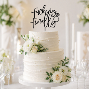 Fucking Finally Wedding Cake Topper