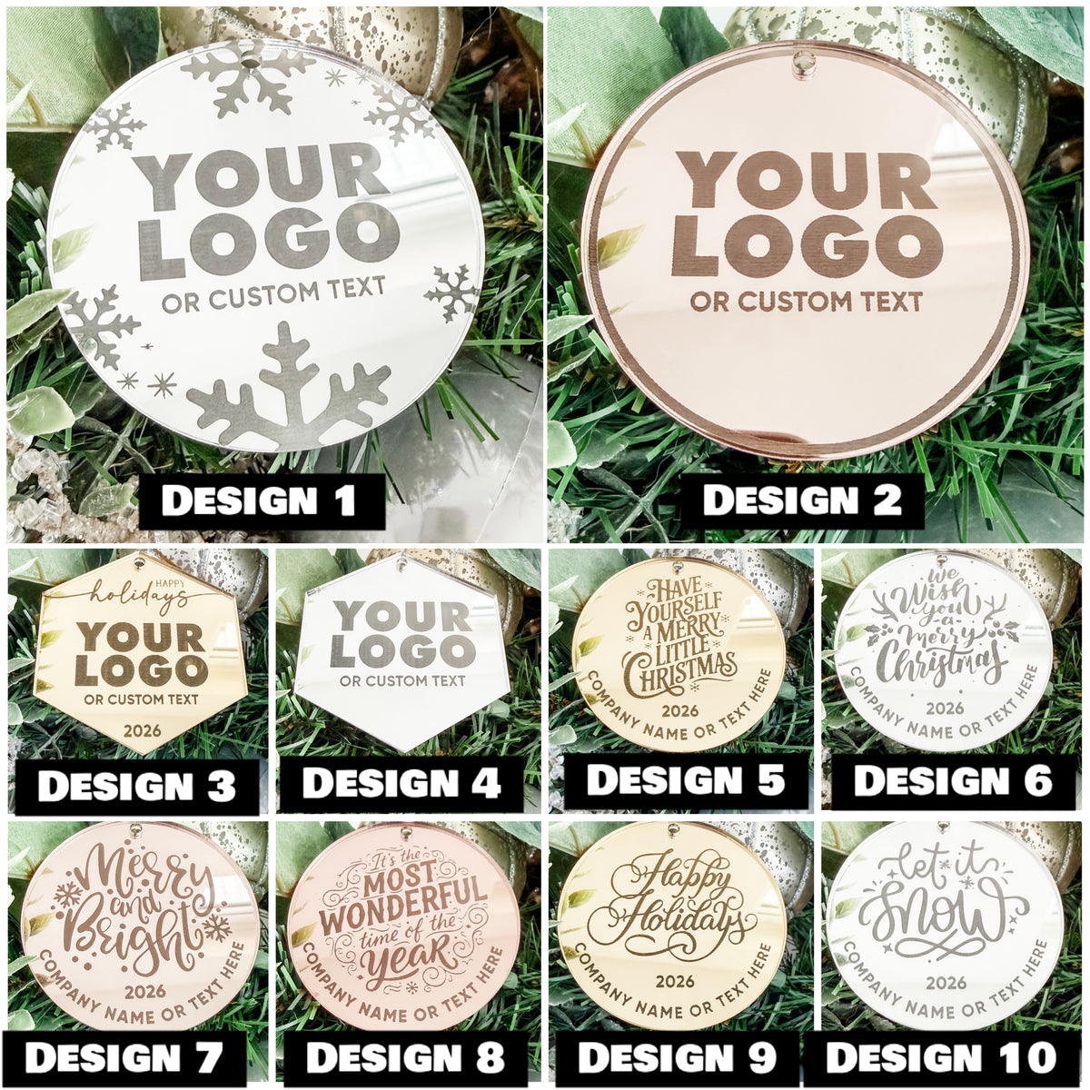 Engraved Logo Ornament