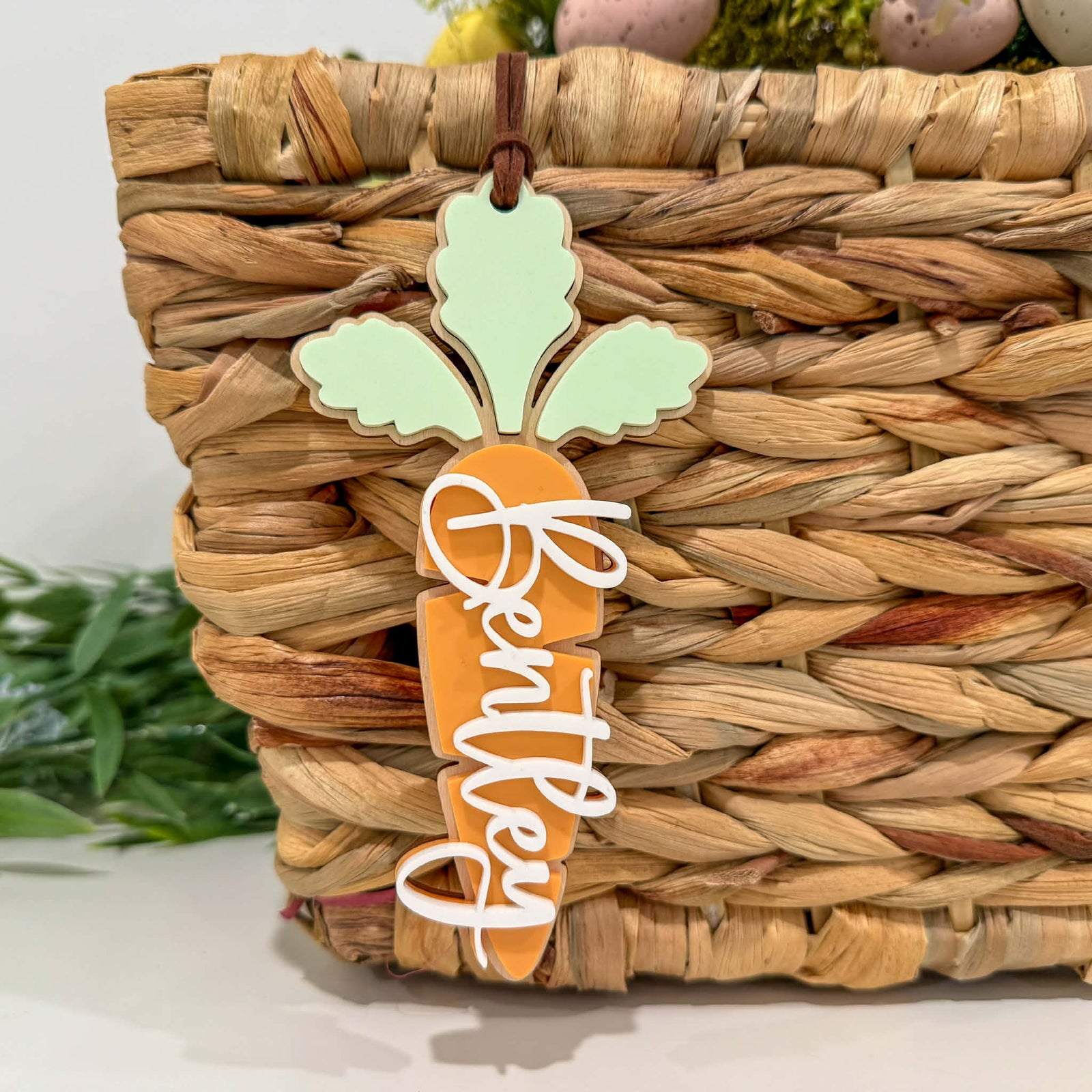Carrot Easter Basket Tag