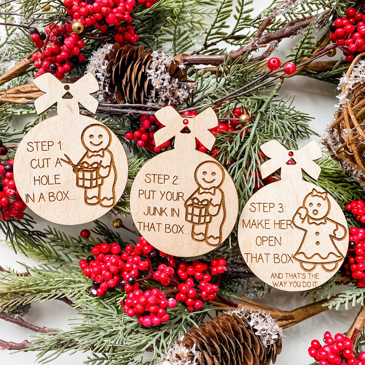 Dick in a Box SNL Ornaments