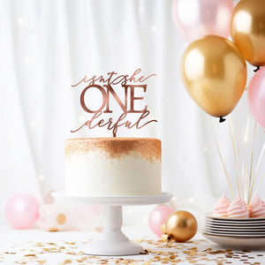 Isn't She ONEderful Cake Topper