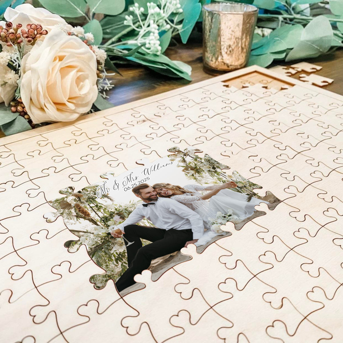 Photo Wood Puzzle Guestbook