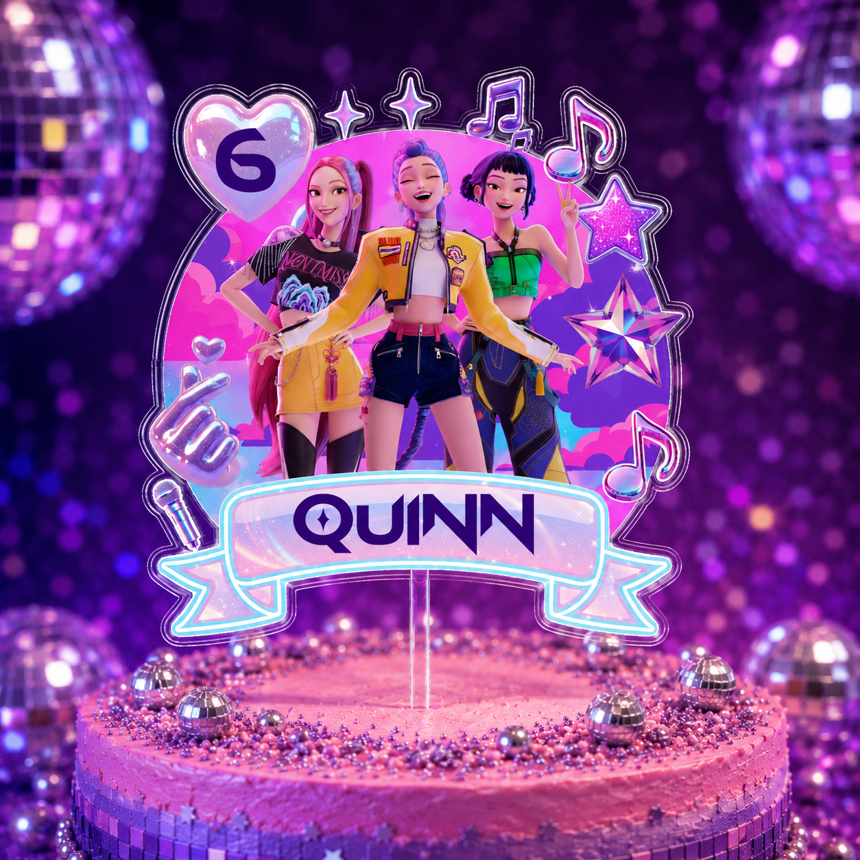 Huntrix Cake Topper