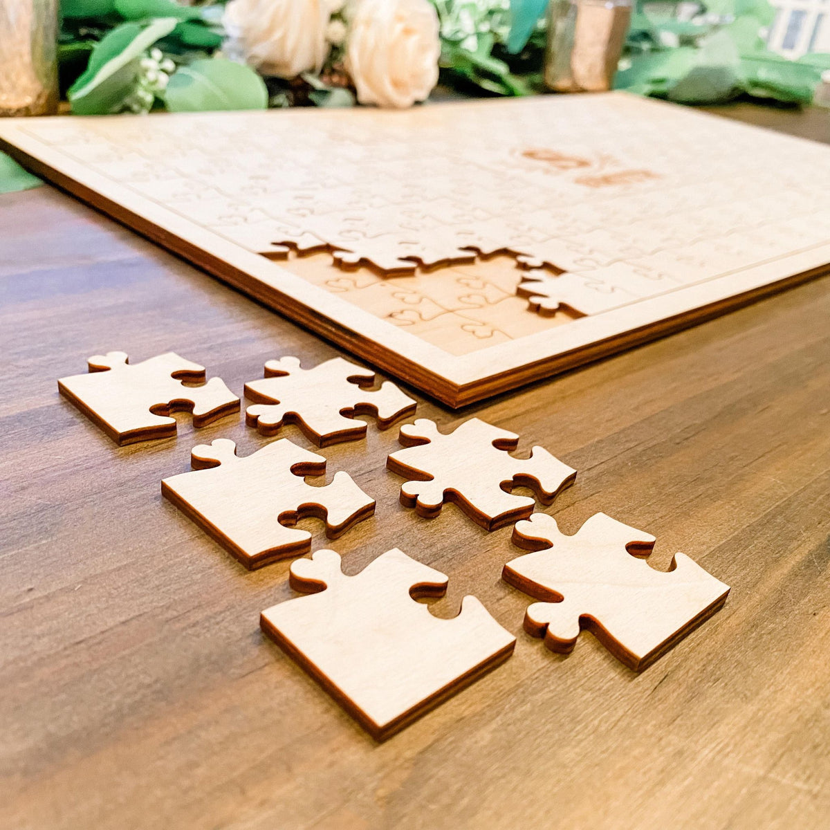 Wood Puzzle Guestbook - Bestseller