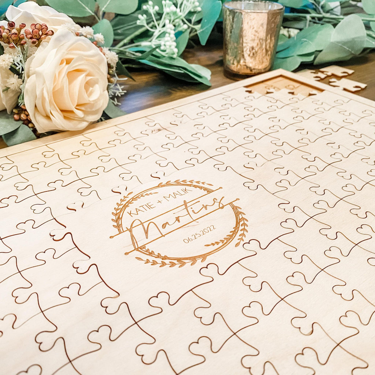 Wood Puzzle Guestbook - Bestseller