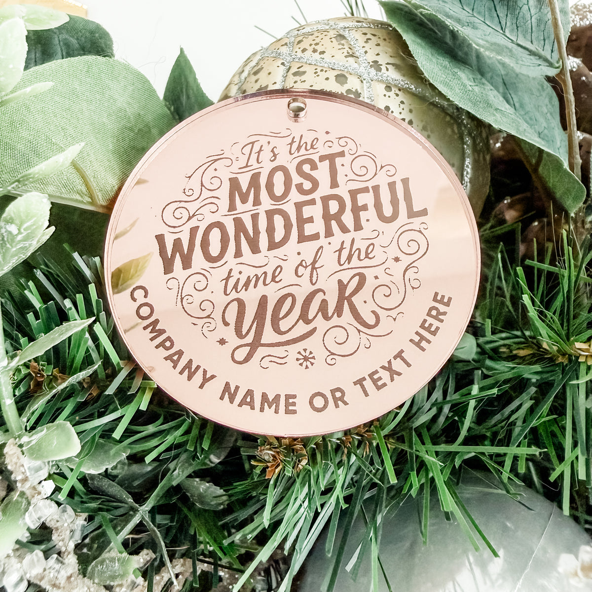 Engraved Logo Ornament