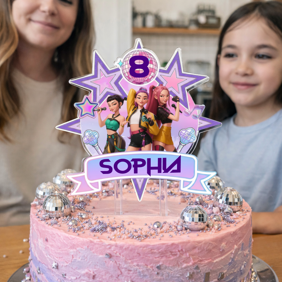KPOP Demon Hunters Cake Topper