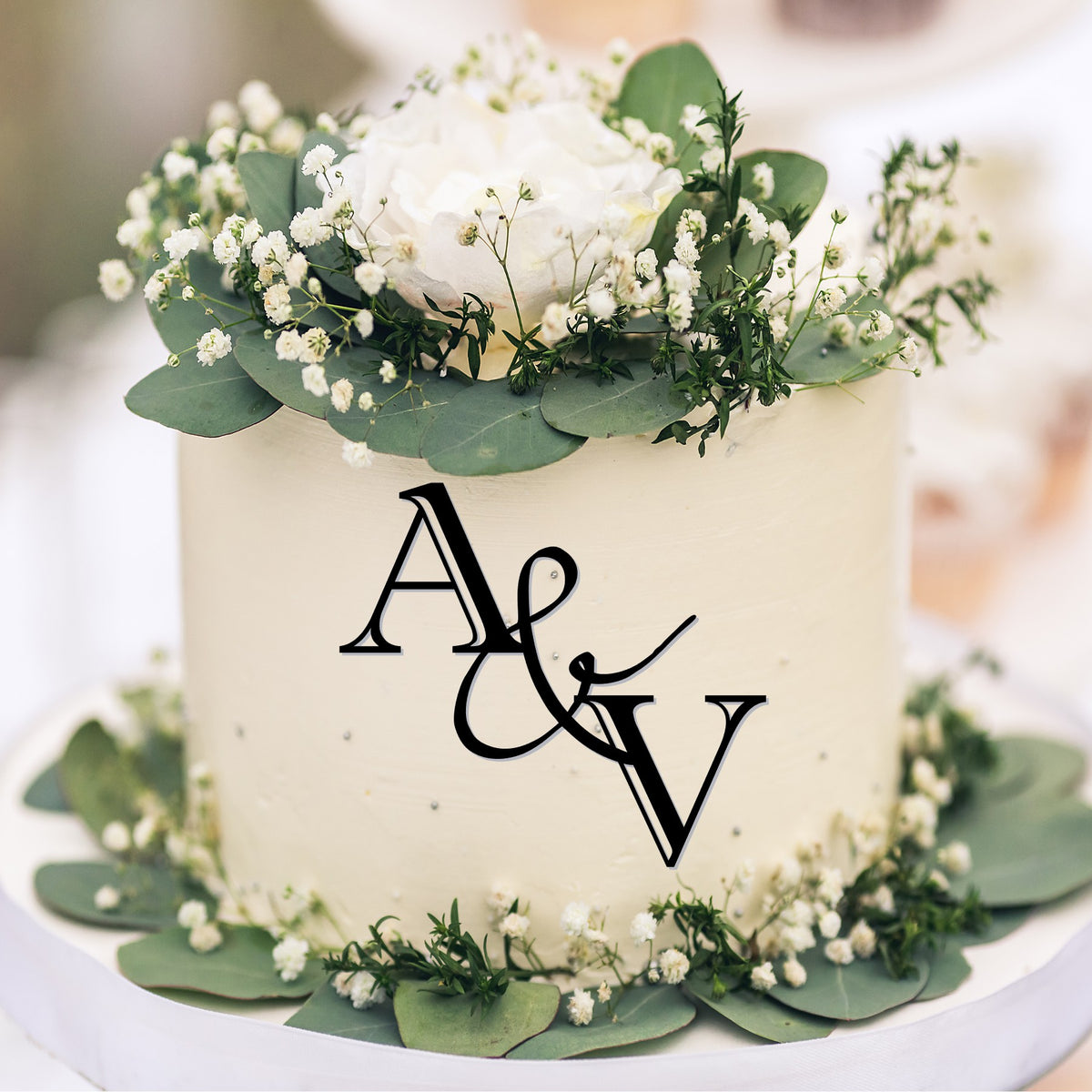 Initials Cake Charm