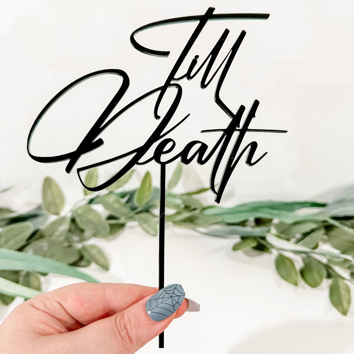 Till Death Cake Topper
