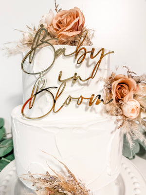 Baby in Bloom Cake Charm