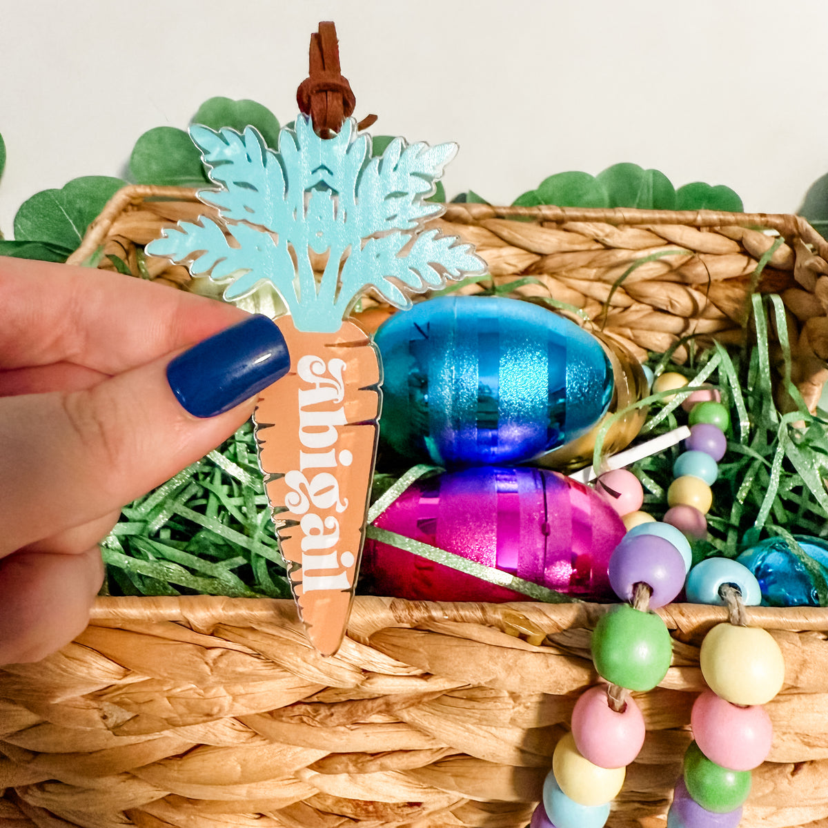 Carrot Easter Basket Tag