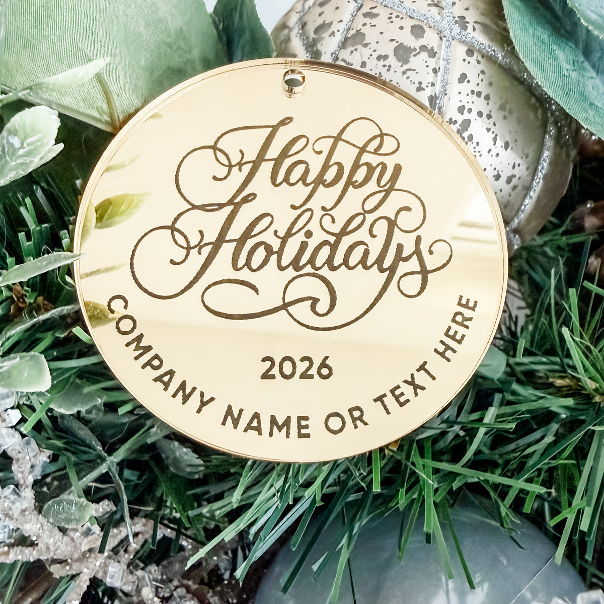 Engraved Logo Ornament