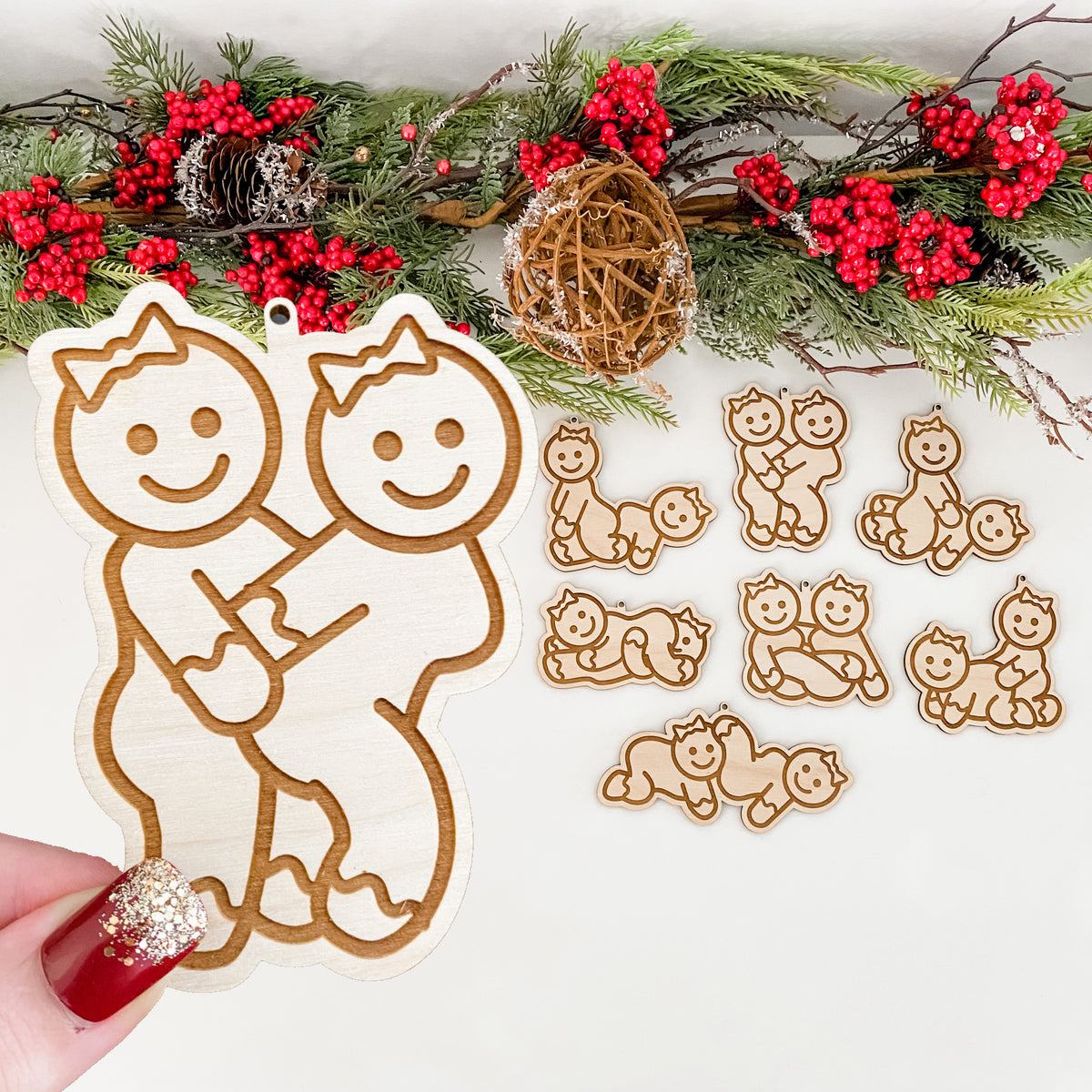 Lesbian Gingerbread Ornaments