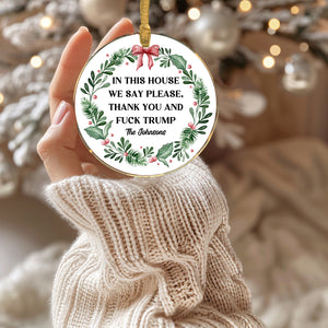 Fuck Trump Ornament