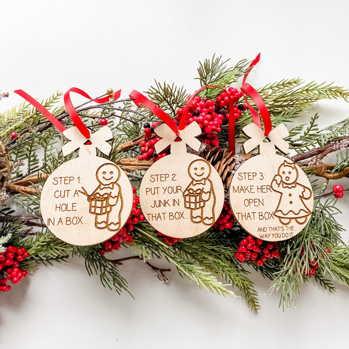 Dick in a Box SNL Ornaments