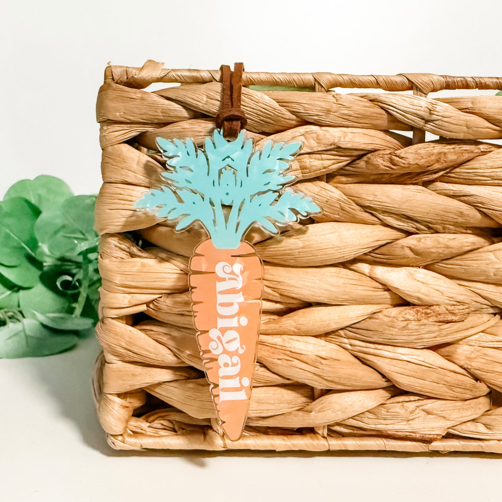 Carrot Easter Basket Tag