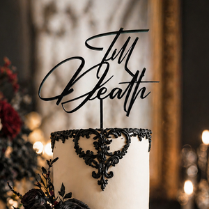 Till Death Cake Topper