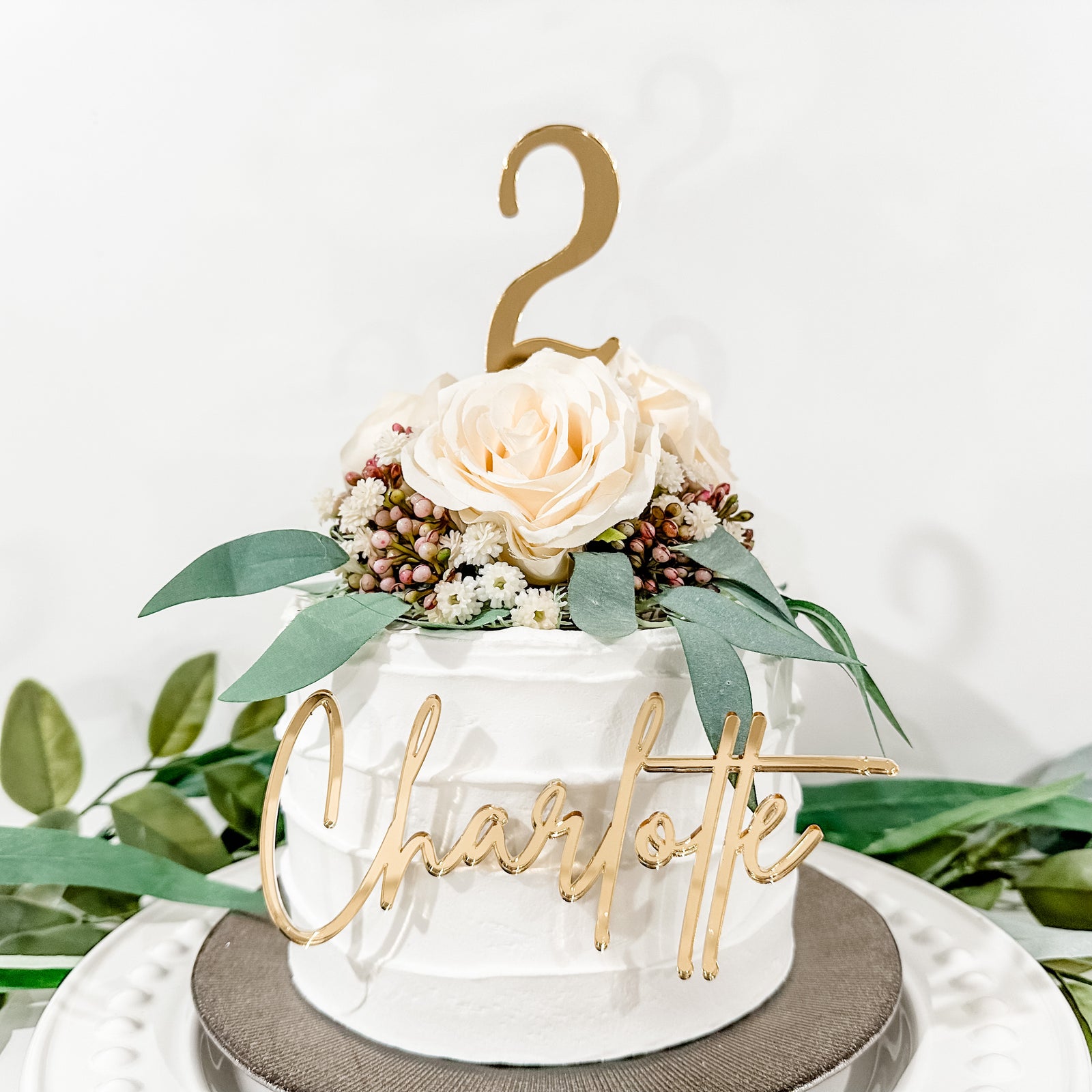 Name/Number Cake Charm