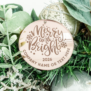 Engraved Logo Ornament