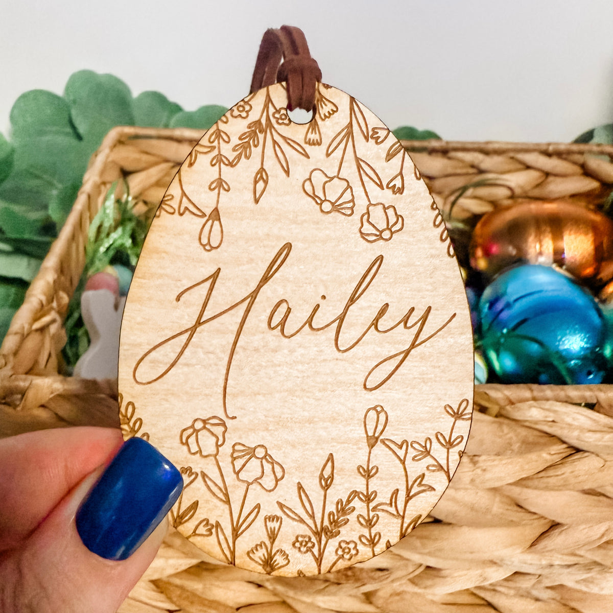 Boho Easter Basket Tag