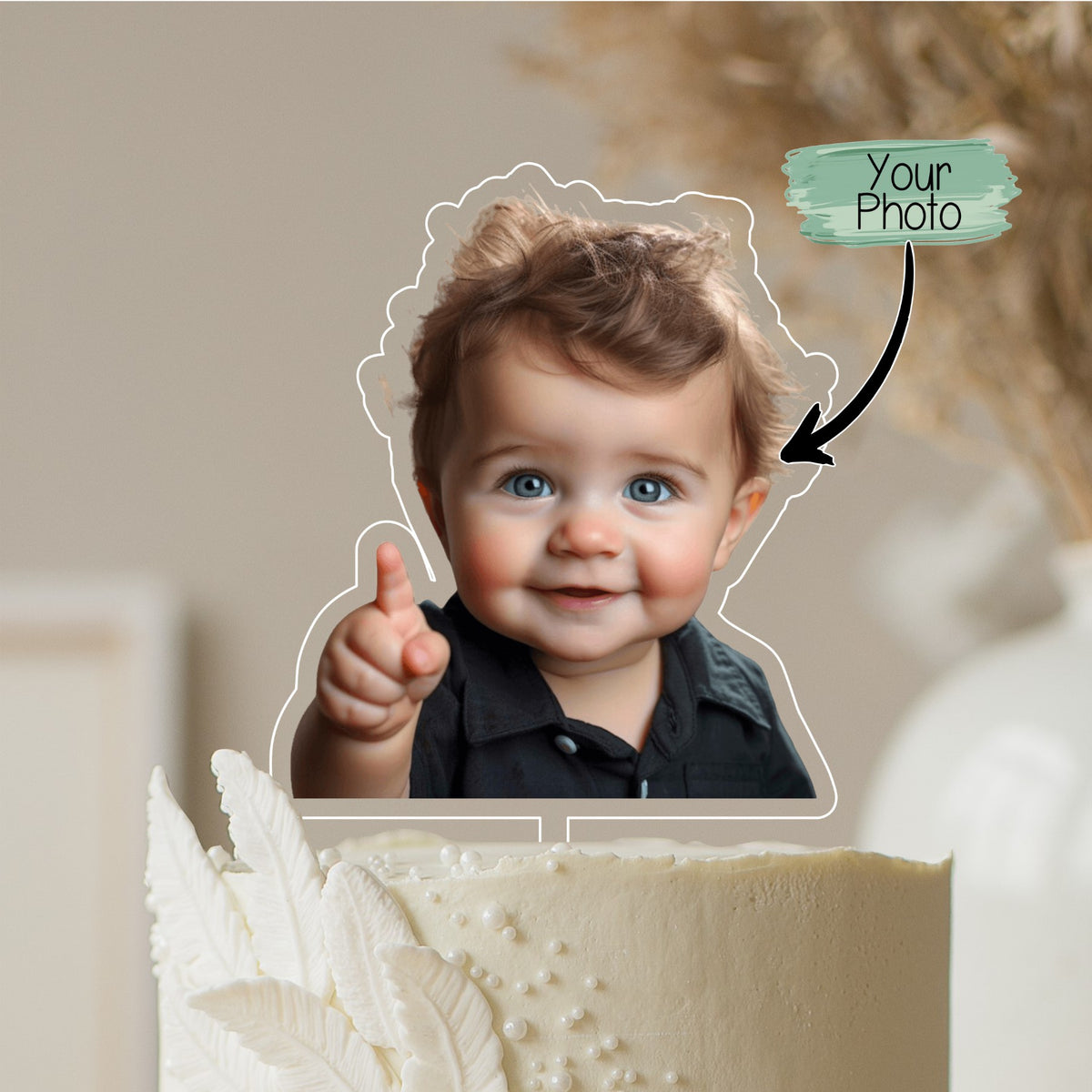 Printed Photo Cake Topper