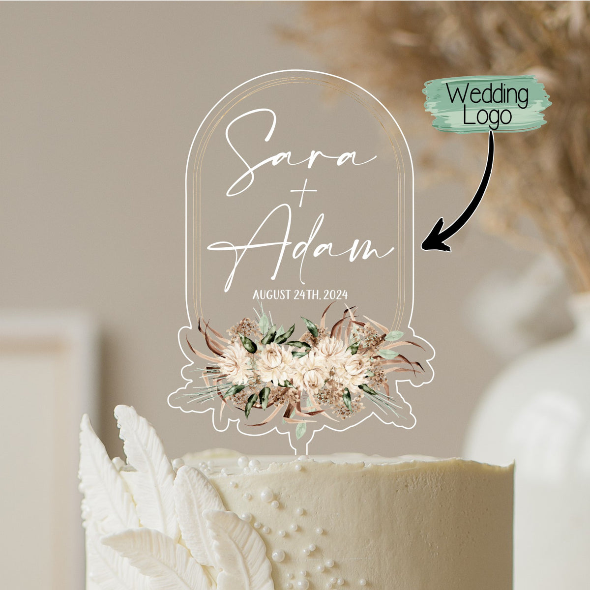 Printed Photo Cake Topper