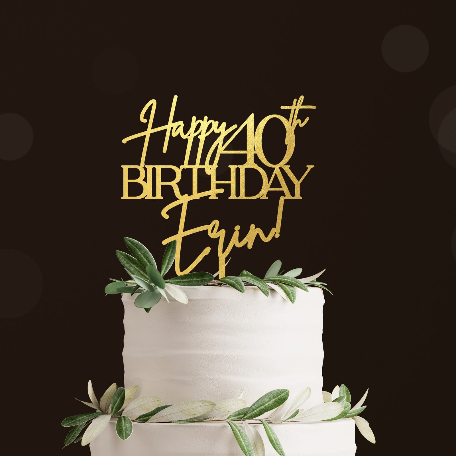 Happy Birthday Cake Topper