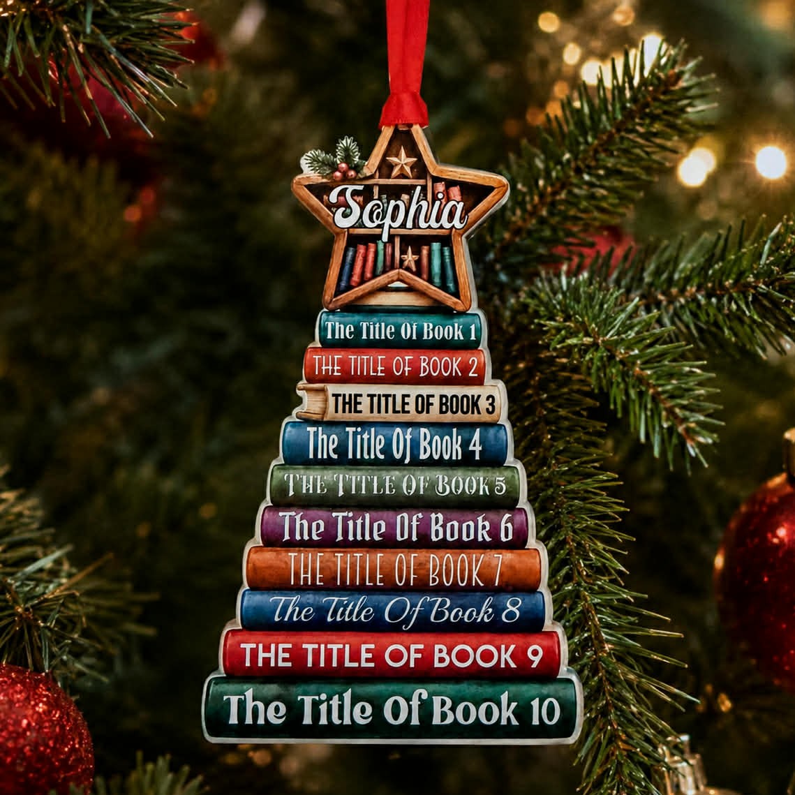 Book Stack Ornament