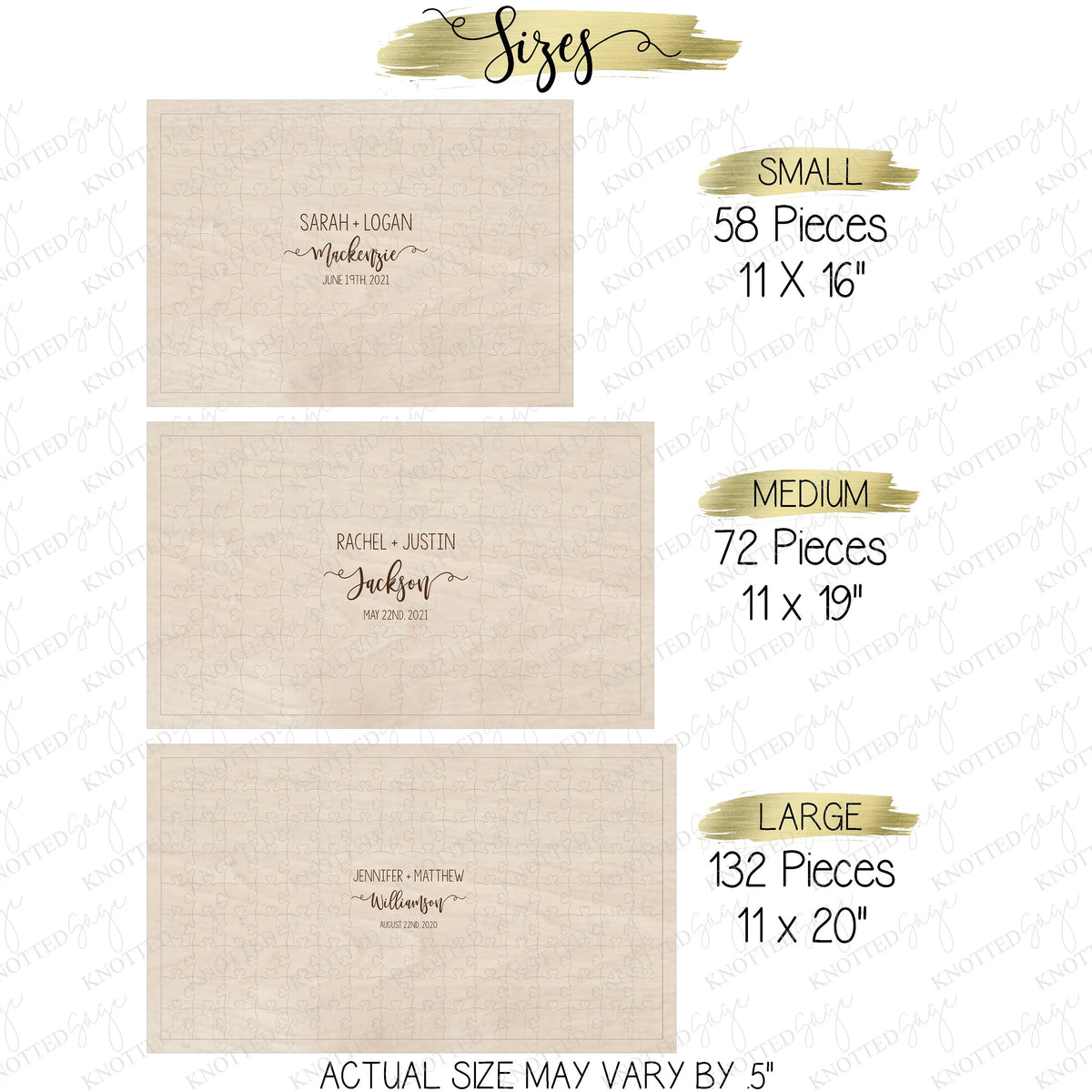 Wood Puzzle Guestbook - Bestseller