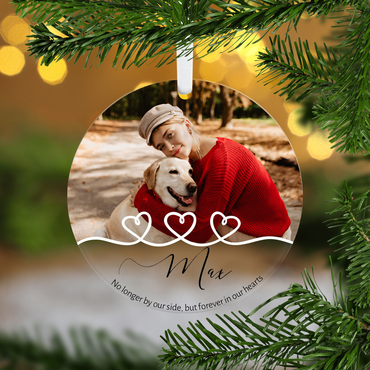 Pet Photo Memorial Ornament